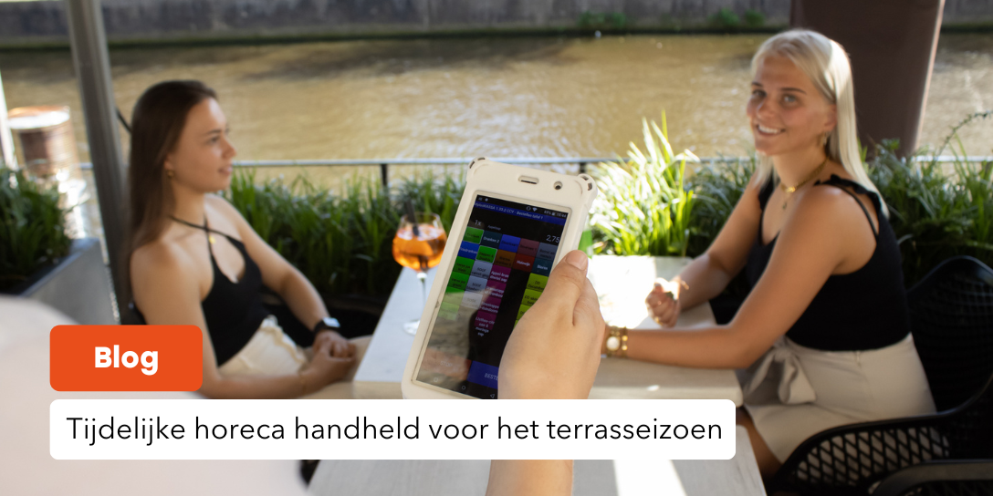Tijdelijke horeca handheld voor het terrasseizoen