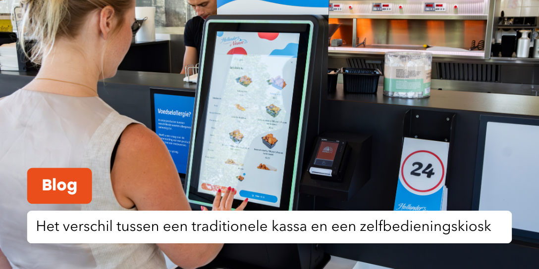 Het verschil tussen een traditionele kassa en een zelfbedieningskiosk